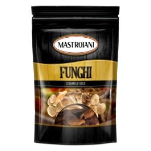 Quantas calorias em 1/2 xícara (10 g) Funghi Shitake Secchi?