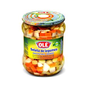 Quantas calorias em 1/2 xícara (130 g) Seleta de Legumes?