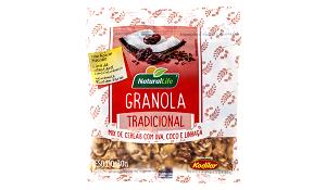 Quantas calorias em 1/2 xícara (30 g) Granola Tradicional?