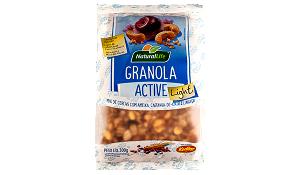 Quantas calorias em 1/2 xícara (40 g) Granola Active Mix de Cereais Light?