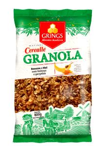 Quantas calorias em 1/2 xícara (40 g) Granola Banana com Mel?