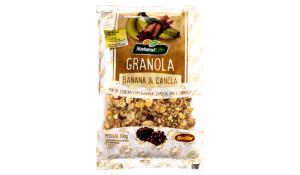 Quantas calorias em 1/2 xícara (40 g) Granola Banana e Canela?