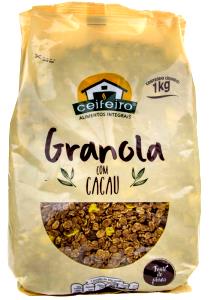 Quantas calorias em 1/2 xícara (40 g) Granola Cacau?