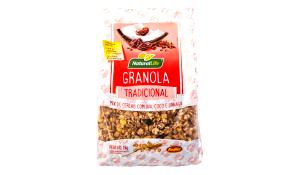 Quantas calorias em 1/2 xícara (40 g) Granola de Cereais Tradicional?