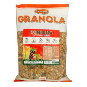 Quantas calorias em 1/2 xícara (40 g) Granola Integral Leve Completa?