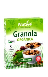 Quantas calorias em 1/2 xícara (40 g) Granola Orgânica?