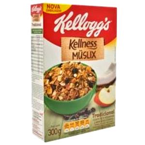 Quantas calorias em 1/2 xícara (40 g) Kellness Granola Tradicional?