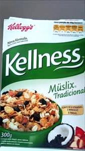 Quantas calorias em 1/2 xícara (40 g) Kellness Muslix Tradicional?