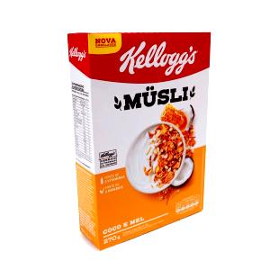 Quantas calorias em 1/2 xícara (40 g) Müsli Coco e Mel?