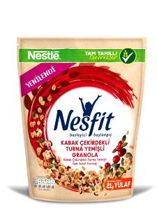 Quantas calorias em 1/2 xícara (40 g) Nesfit Granola Frutas?