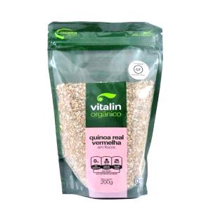 Quantas calorias em 1/2 xicara (45 g) Quinoa Real Vermelha?