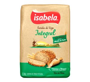 Quantas calorias em 1/2 xícara (50 g) Farinha de Trigo Integral?