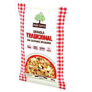 Quantas calorias em 1/2 xícara da chá (40 g) Granola Tradicional com Castanhas Brasileiras?