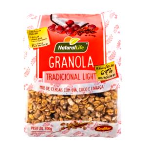 Quantas calorias em 1/2 xícara de chá (40 g) Granola 12 Grãos com Mamão e Ameixa?