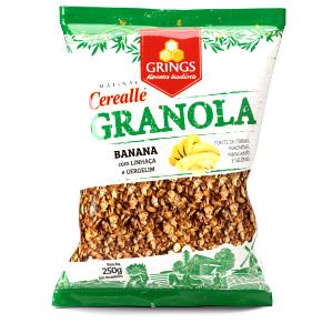 Quantas calorias em 1/2 xícara de chá (40 g) Granola Banana e Mel?