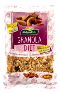 Quantas calorias em 1/2 xícara de chá (40 g) Granola Castanhas Nobres?