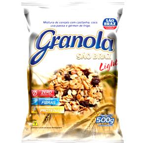 Quantas calorias em 1/2 xícara de chá (40 g) Granola de Cereais Light?