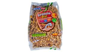 Quantas calorias em 1/2 xícara de chá (40 g) Granola Diet?