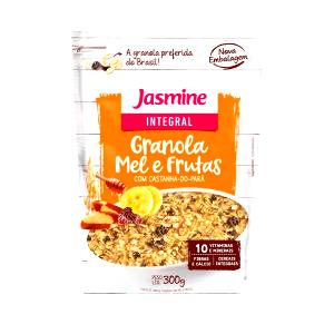 Quantas calorias em 1/2 xícara de chá (40 g) Granola Integral Leve?