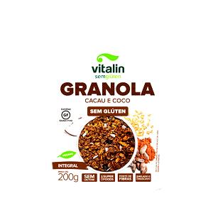 Quantas calorias em 1/2 xícara de chá (40 g) Granola sem Glúten Aveia e Cacau?