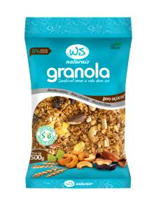 Quantas calorias em 1/2 xícara de chá (40 g) Granola Zero Açúcar?