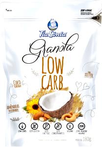 Quantas calorias em 1/2 xicara de chá (45 g) Granola Low Carb?