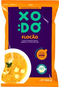 Quantas calorias em 1/2 xícara de chá (50 g) Flocao?