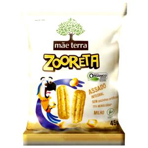 Quantas calorias em 1/2 xicara de cha (25 g) Zooreta Milho?