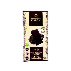 Quantas calorias em 1/3 da unidade (25 g) Chocolate 80% de Cacau com Nibs?