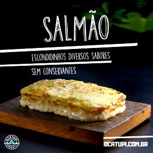 Quantas calorias em 1/3 unidade (117 g) Escondidinho de Salmão?