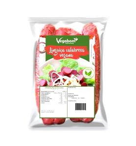 Quantas calorias em 1/3 unidade (30 g) Linguiça Calabresa Vegana?