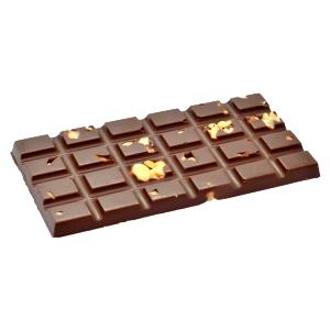 Quantas calorias em 1/4 barra (25 g) Chocolate Ao Leite com Avelãs?