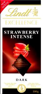 Quantas calorias em 1/4 barra (25 g) Strawberry Intense?