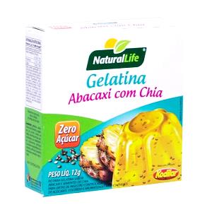 Quantas calorias em 1/4 colher de sopa (2,3 g) Gelatina de Abacaxi com Chia?