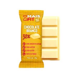 Quantas calorias em 1/4 da barra (25 g) Chocolate Branco Tropical?