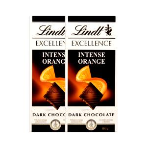 Quantas calorias em 1/4 da barra (25 g) Dark Chocolate Intense Orange?