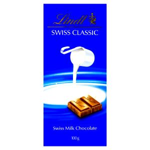 Quantas calorias em 1/4 de barra (25 g) Swiss Classic?