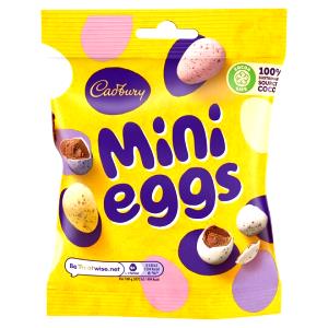 Quantas calorias em 1/4 embalagem (25 g) Mini Eggs?