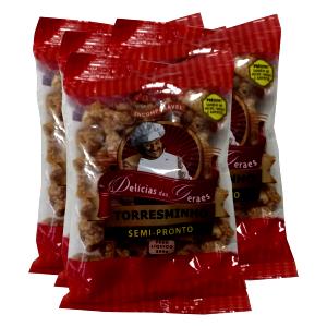 Quantas calorias em 1/4 pacote (21 g) Torresmo?