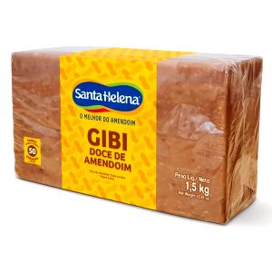 Quantas calorias em 1/4 unidade (13,75 g) Gibi Doce de Amendoim?