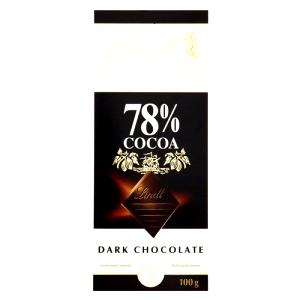 Quantas calorias em 1/4 unidade (25 g) Chocolate 78% Cacau?