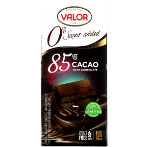 Quantas calorias em 1/4 unidade (25 g) Chocolate Amargo 85% Cacau?