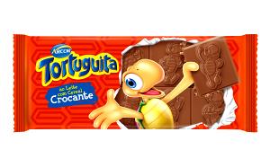 Quantas calorias em 1/4 unidade (25 g) Tortuguita Ao Leite Com Cereal Crocante?