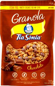 Quantas calorias em 1/4 xícara de chá (30 g) Granola Chocolate?