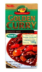 Quantas calorias em 1/5 tablete (20 g) Golden Curry Chukara?