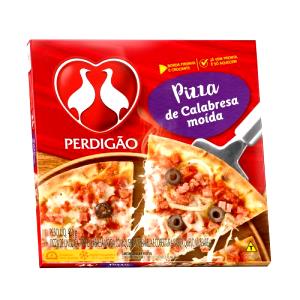 Quantas calorias em 1/6 pizza (77 g) Pizza Brasileira?