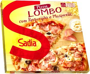 Quantas calorias em 1/6 pizza (77 g) Pizza de Lombo com Requeijão e Mussarela?