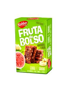 Quantas calorias em 1 barra (10 g) Fruta de Bolso Goiaba e Banana?