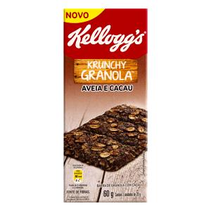 Quantas calorias em 1 barra (20 g) Barra de Cereais Granola com Cacau?