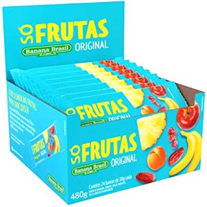 Quantas calorias em 1 barra (20 g) Barra de Fruta Banana?